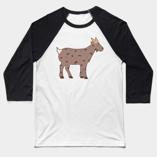 Chocolate Ice Cream Goat (pink background) Baseball T-Shirt